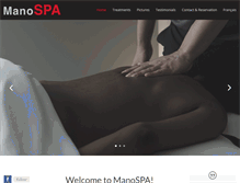 Tablet Screenshot of manospa.com